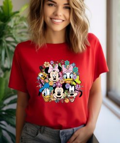 Comfort Colors® Floral Mickey And Friends Shirt