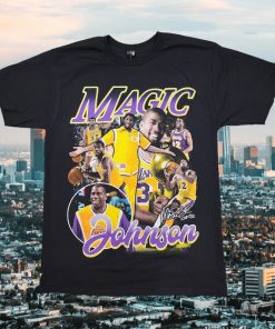 Magic Johnson #32 bootleg style Graphic T-shirt S-2XL