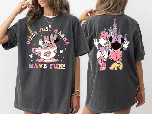 Disney Minnie Daisy Summer Shirt, Girls Just Wanna Have Sun