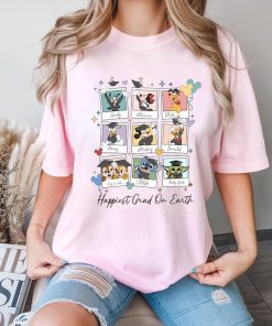 Comfort Colors® Mickey and Friends Graduation Shirt, Happiest Grad Tee