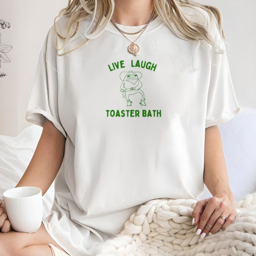 Live laugh toaster bath Unisex Heavy Cotton Tee