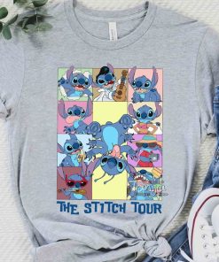 Funny The Stitch Tour T-shirt, Disney Lilo & Stitch Aloha Matching Tee