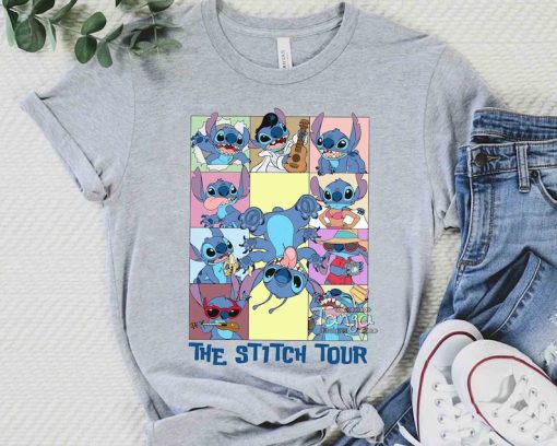 Funny The Stitch Tour T-shirt, Disney Lilo & Stitch Aloha Matching Tee