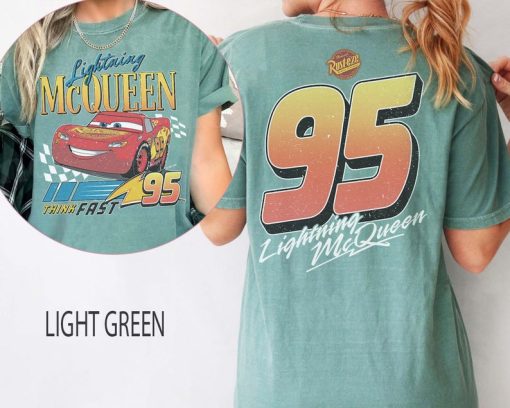 Vintage Lightning Mcqueen Shirt, Lightning McQueen Number Back