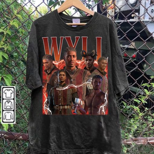 Vintage 90s Graphic Style Wyll Gate 3 T-Shirt - Wyll Baldurs Gate 3