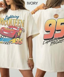 Vintage Lightning Mcqueen Shirt, Lightning McQueen Number Back