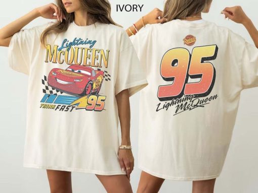 Vintage Lightning Mcqueen Shirt, Lightning McQueen Number Back