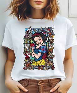 Vintage Snow White Stained Glass Shirt, Snow White Shirt