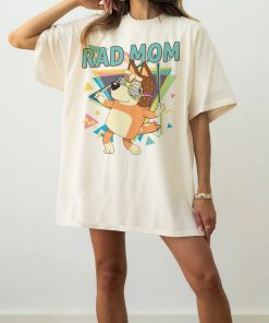 Bluey Rad Mom Shirt Bluey Family Shirt Retro Chilli Heeler Shirt/