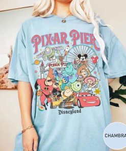 Vintage Meet me at Pixar Pier Shirt, Disney Pixar characters shirt