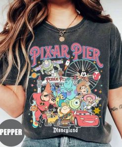 Vintage Meet me at Pixar Pier Shirt, Disney Pixar characters shirt