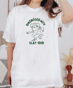 Diagnosed with slay- dhd Unisex Heavy Cotton TeeRism