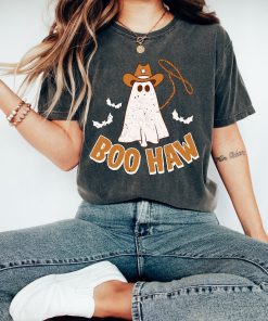 Retro Halloween Comfort Colors Shirt, Boo Haw Western Shirt