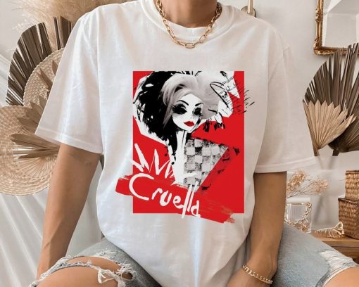 Disney Villains Cruella Fashion Model Cruella Collage Magic Kingdom Te