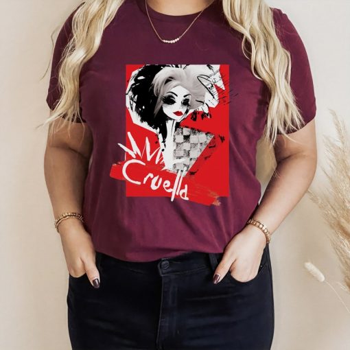 Disney Villains Cruella Fashion Model Cruella Collage Magic Kingdom Te