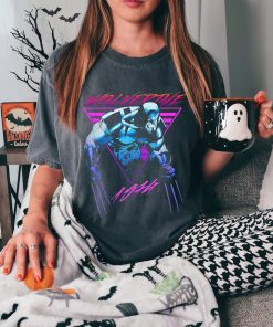 Marvel X-Men Wolverine Neon Retro Vintage Comic T-Shirt