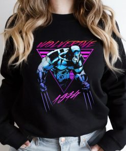 Marvel X-Men Wolverine Neon Retro Vintage Comic T-Shirt