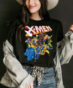 Marvel X-Men Vintage Group Shot Logo T-Shirt, Marvel Superhero Shirt