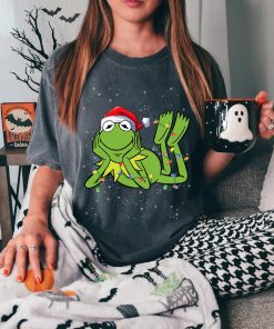 Disney Muppets Holiday The Kermit Frog Christmas Lights T-Shirt