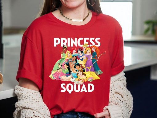 Disney Princess Squad Group T-Shirt, Snow White, Cinderella, Aurora