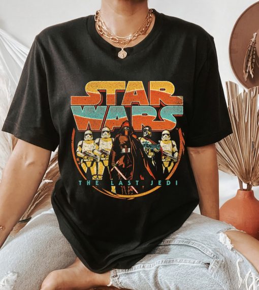 Star Wars Last Jedi Vintage Retro Kylo Ren Graphic T-Shirt