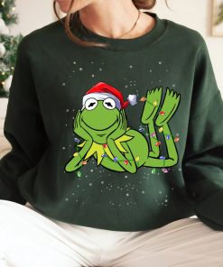 Disney Muppets Holiday The Kermit Frog Christmas Lights T-Shirt