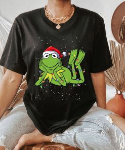 Disney Muppets Holiday The Kermit Frog Christmas Lights T-Shirt