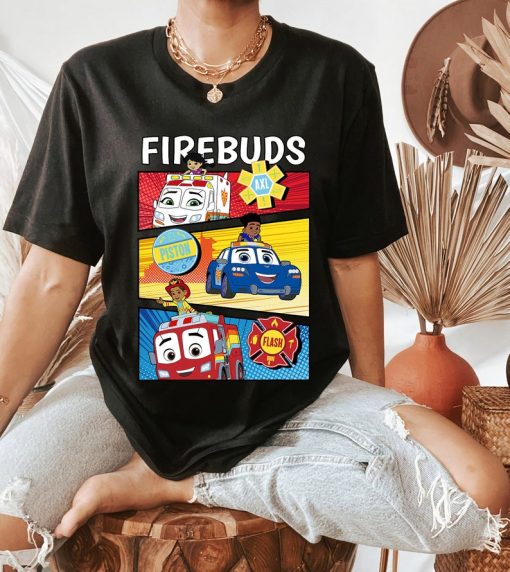 Disney Firebuds Axl Piston & Flash Firebuds! T-Shirt, Magic Kingdom