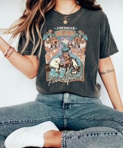 Western American Rodeo Shirt, Vintage Inspired Tee Shirt