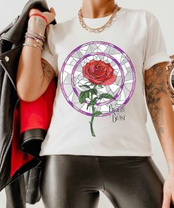 Disney Beauty & The Beast Rose Stained Glass Graphic T-Shirt