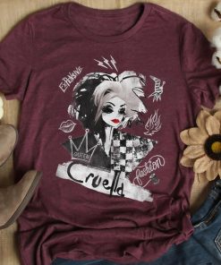 Disney Cruella Artsy Collage T-Shirt, Cruella De Vil Shirt