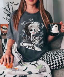 Disney Cruella Artsy Collage T-Shirt, Cruella De Vil Shirt