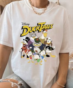 Disney DuckTales Group Shot Logo T-Shirt, Scrooge McDuck,Huey,Dewey