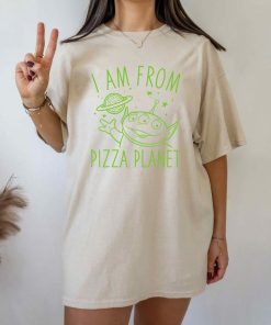 Disney Pixar Toy Story Neon Green Alien Pizza Planet T-Shirt