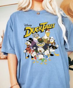 Disney DuckTales Group Shot Logo T-Shirt, Scrooge McDuck,Huey,Dewey