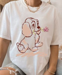 Disney Lady and the Tramp Lady Puppy Sketch T-Shirt,Animal Kingdom