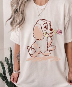 Disney Lady and the Tramp Lady Puppy Sketch T-Shirt,Animal Kingdom