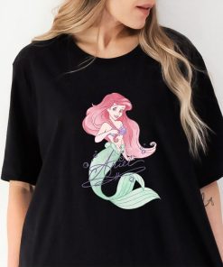 Disney The Little Mermaid Ariel Signed Portrait T-Shirt