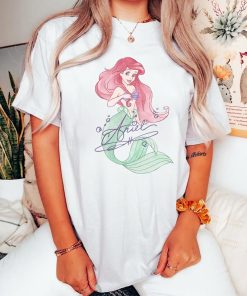 Disney The Little Mermaid Ariel Signed Portrait T-Shirt