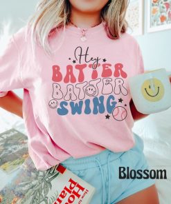 Comfort Colors® Hey Batter Batter Swing, Retro Baseball Shirt