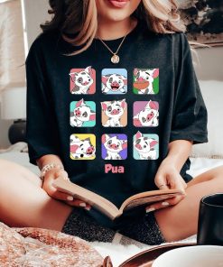 Disney Moana Pua Pig Portrait Moods Retro 90s Shirt, Pua Tee