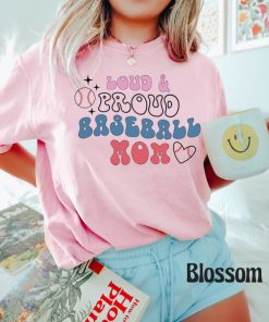 Comfort Colors® Loud Proud Baseball Mom Shirt, Retro Baseball Game Tee