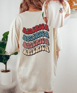 Retro USA Comfort Colors shirt, 4th of July tee