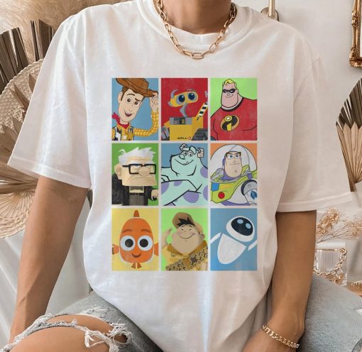 Disney Pixar Epic Boxed Up Line Up Character Shirt