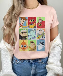 Disney Pixar Epic Boxed Up Line Up Character Shirt