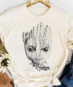 Marvel Guardians Of The Galaxy Vol 3 Groot Cute Big Face T-Shirt