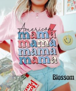 Comfort Colors® American Mama Shirt, Retro 4th Of July Shirt