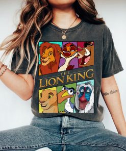 Disney The Lion King Characters Retro Portrait Shirt