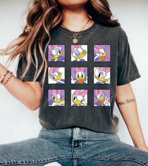 Disney Daisy Duck Portrait Moods Retro 90s Shirt, Mickey and Friends