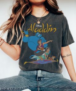 Disney Aladdin Vintage Group Shot Logo T-Shirt, Magic Kingdom